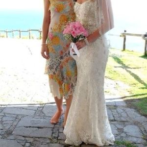 Marchesa Notte Lace Mermaid Wedding Gown